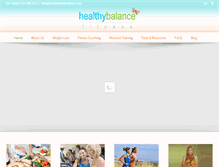 Tablet Screenshot of healthybalancefitness.com
